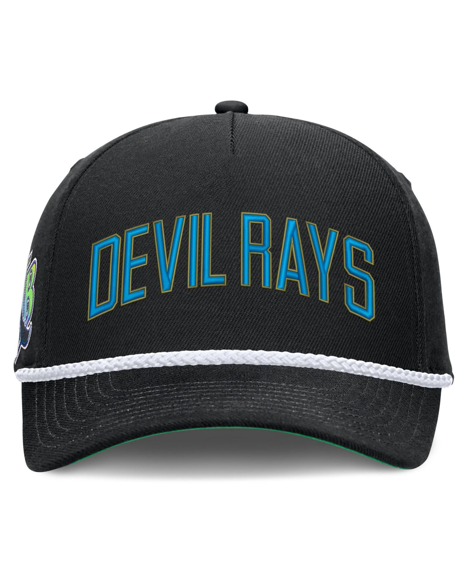 Men's Black Tampa Bay Rays Cooperstown Collection Rise Adjustable Hat