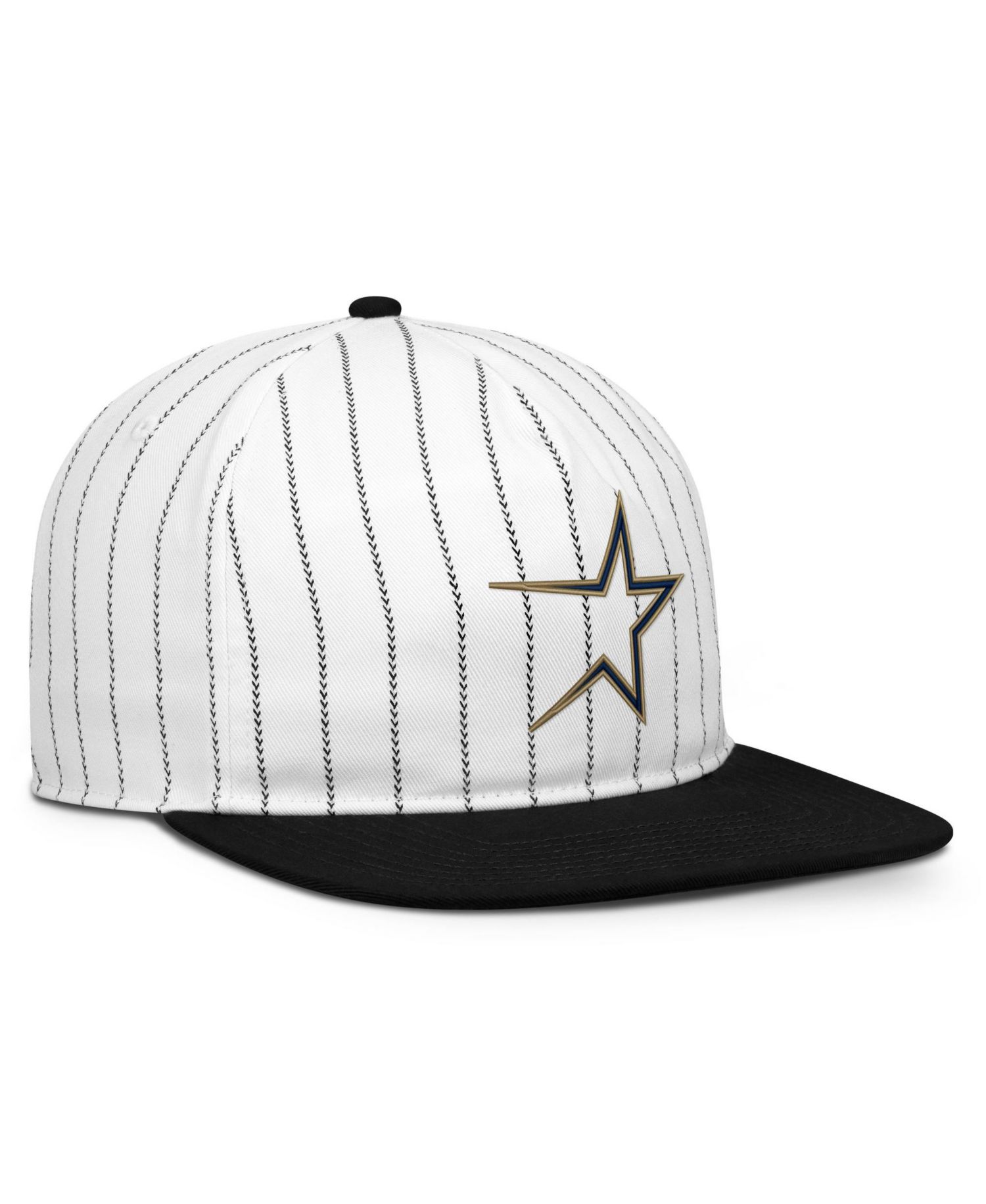 Men's White/Black Houston Astros Cooperstown Collection Pro Adjustable Hat