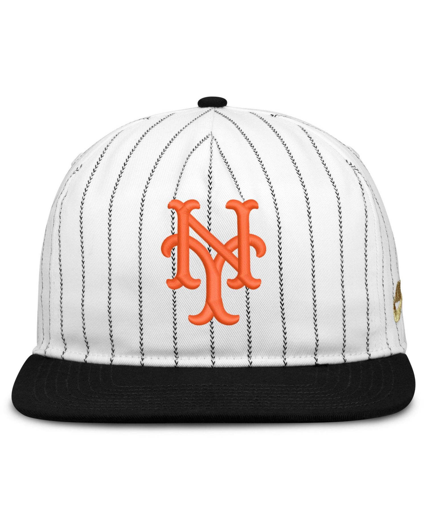 Men's White/Black New York Mets Cooperstown Collection Pro Adjustable Hat