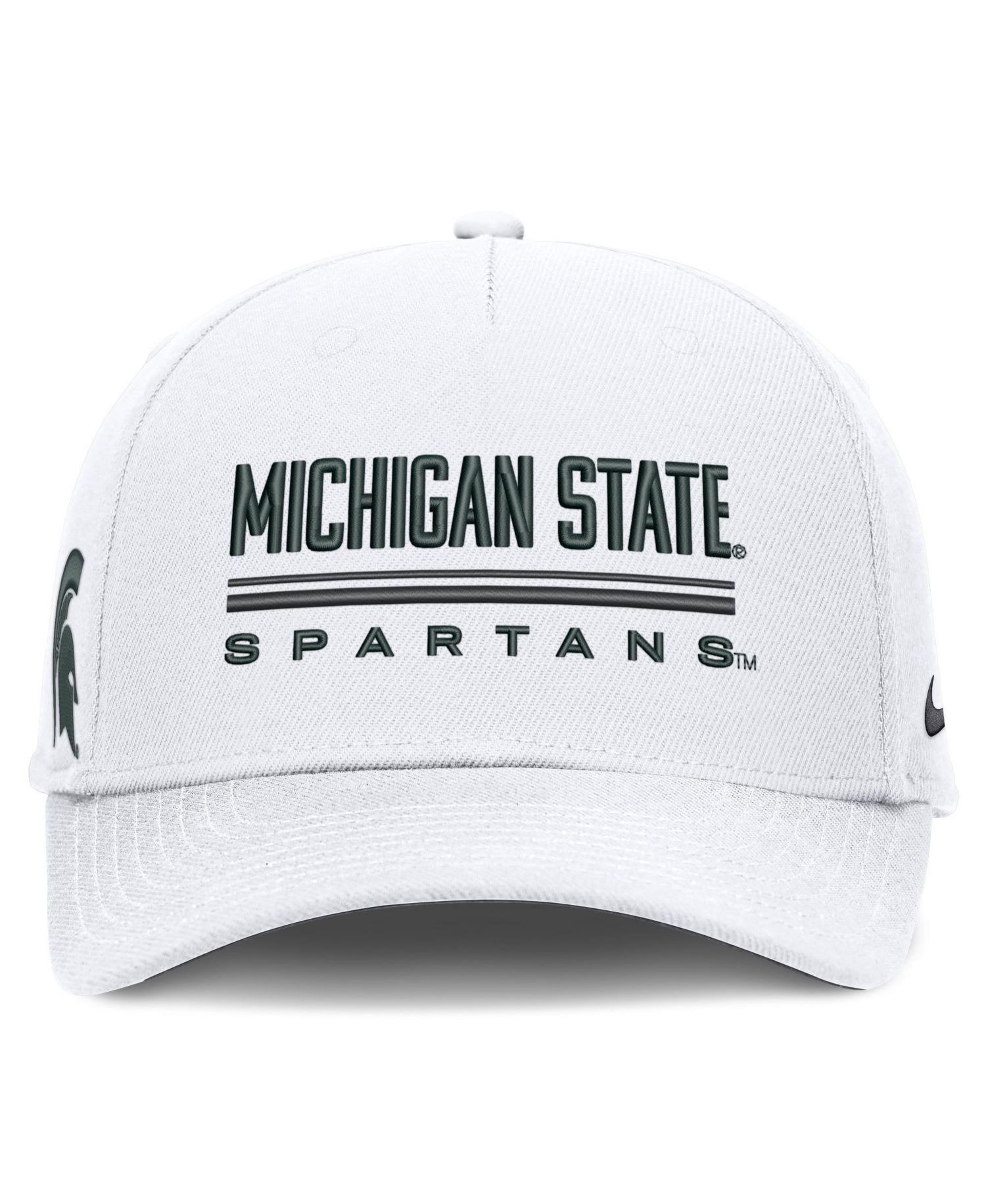 Men's White Michigan State Spartans 2026 Sideline Dri-FIT Rise Adjustable Hat
