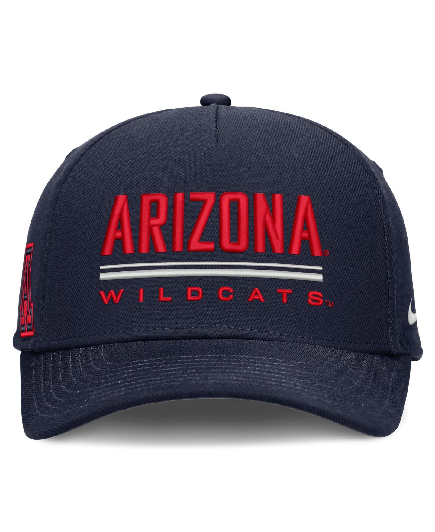 Мужская кепка Nike Navy Arizona Wildcats 2026 Sideline Dri-FIT Rise Adjustable Hat — фото 2