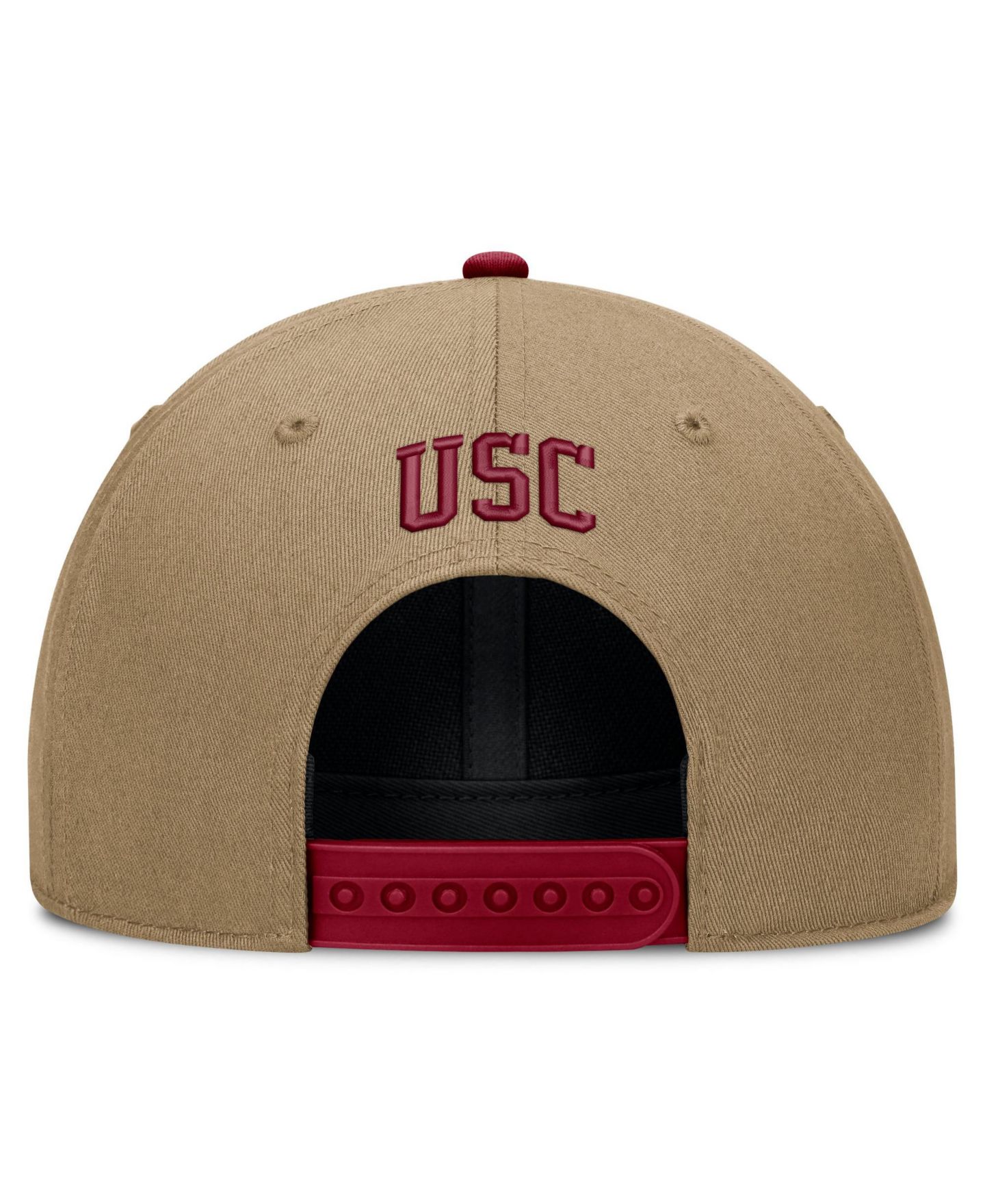 Кепка Nike Beige/Cardinal USC Trojans Primetime Rise Dri-FIT Adjustable Hat — фото 4