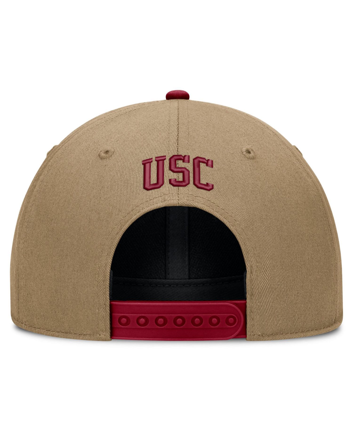 Men's and Women's Beige/Cardinal USC Trojans Primetime Rise Dri-FIT Adjustable Hat
