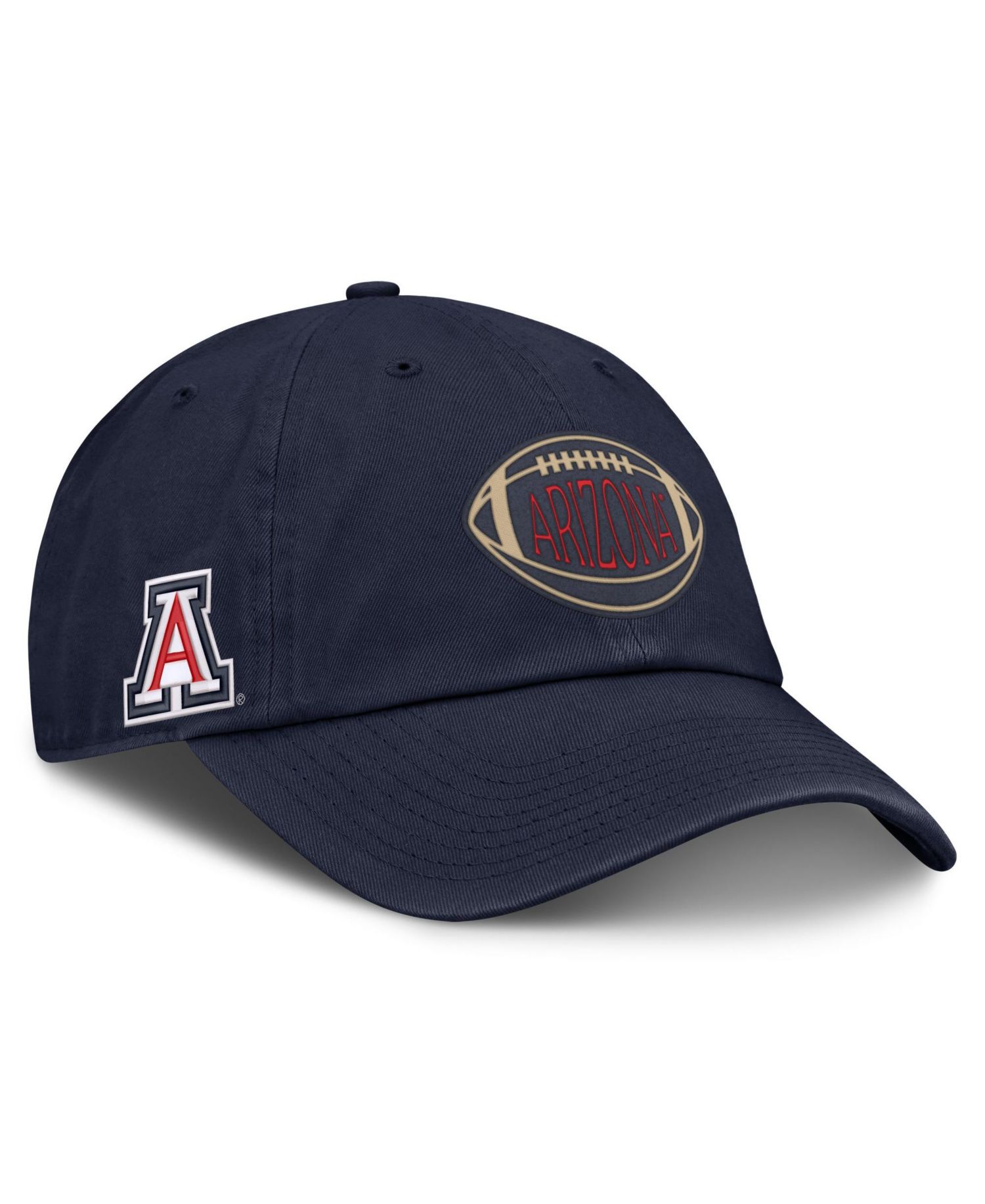 Men's and Women's Navy Arizona Wildcats Campus Prep Football Club Adjustable Hat