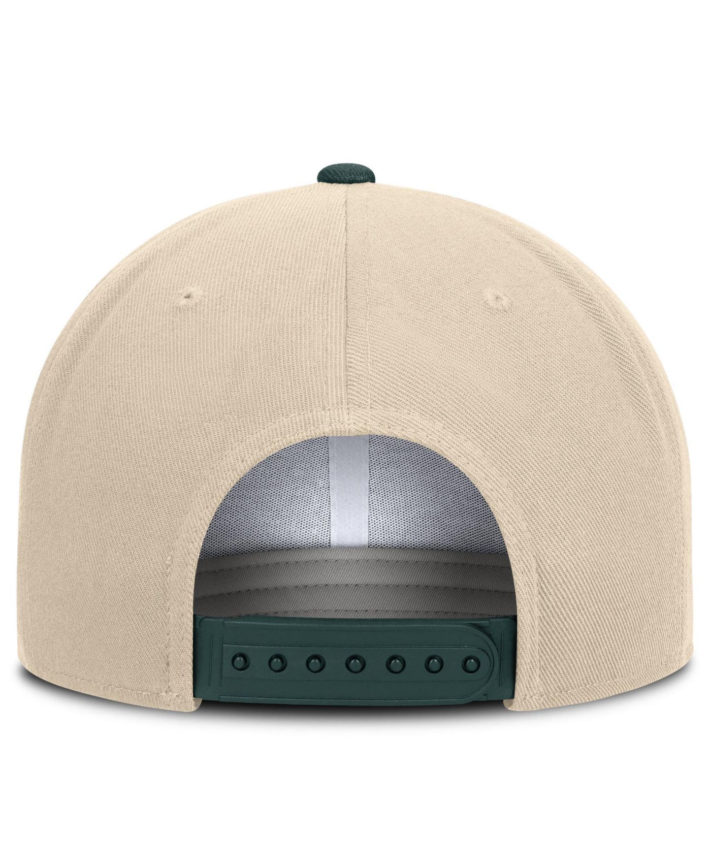 Кепка Nike Natural/Green Michigan State Spartans Campus Prep snapback Hat — фото 4