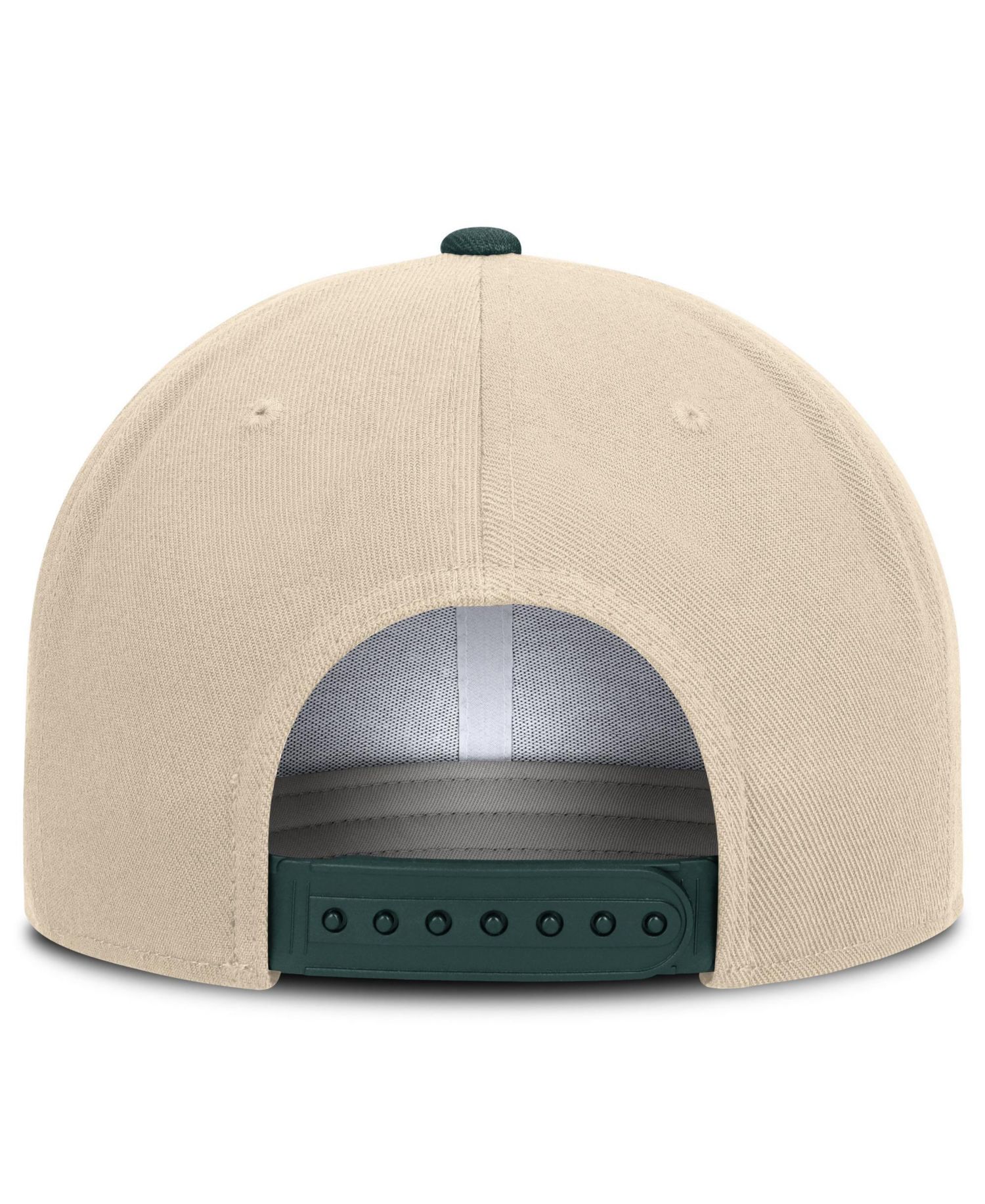 Men's and Women's Natural/Green Michigan State Spartans Campus Prep snapback Hat
