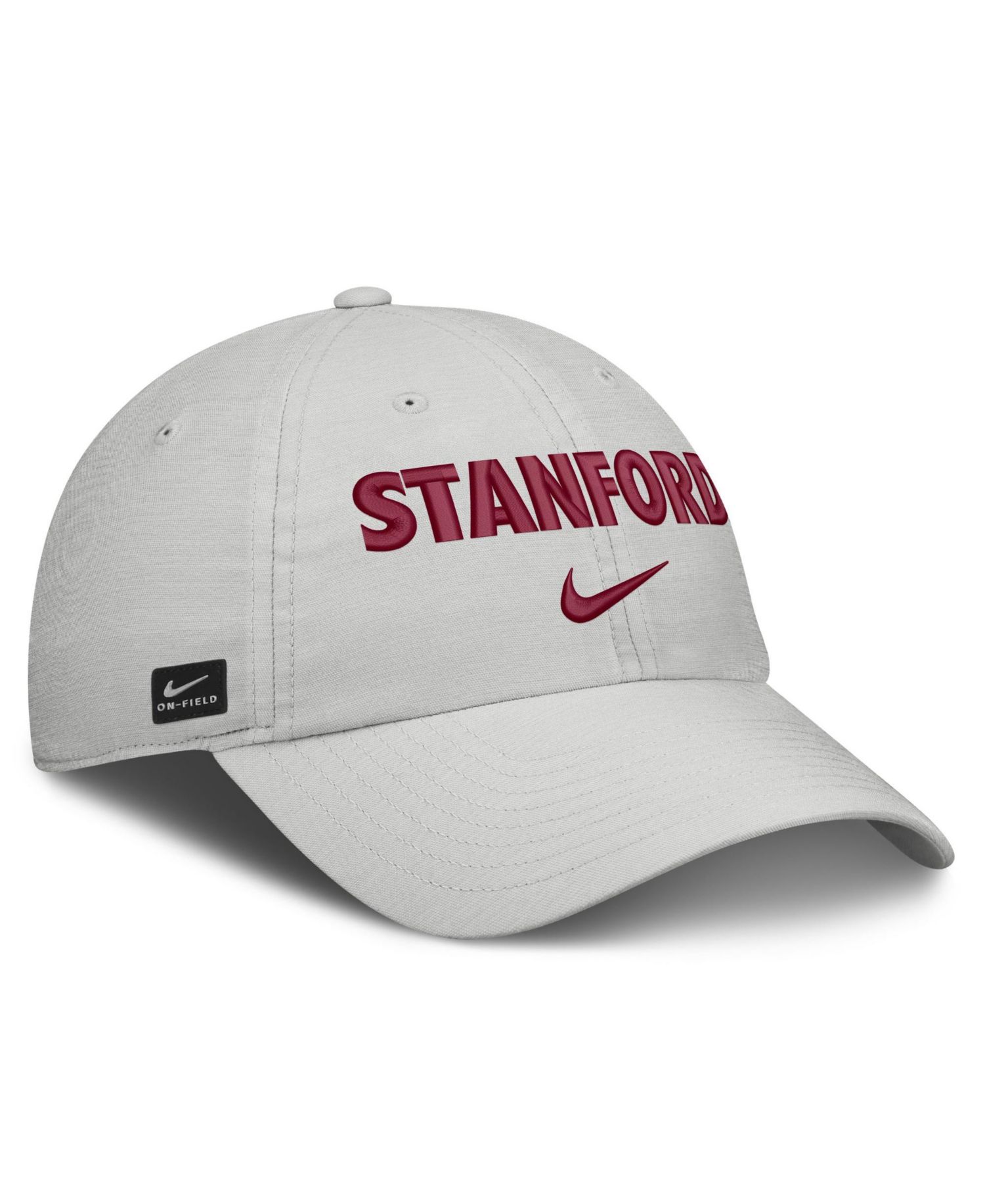 Men's and Women's Gray Stanford Cardinal 2026 On-Field Gameday Club Adjustable Hat