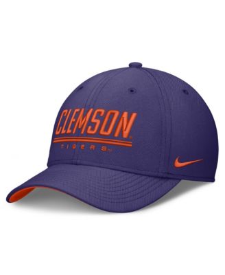 Men's Purple Clemson Tigers Game Day Rise Swooshflex Hat