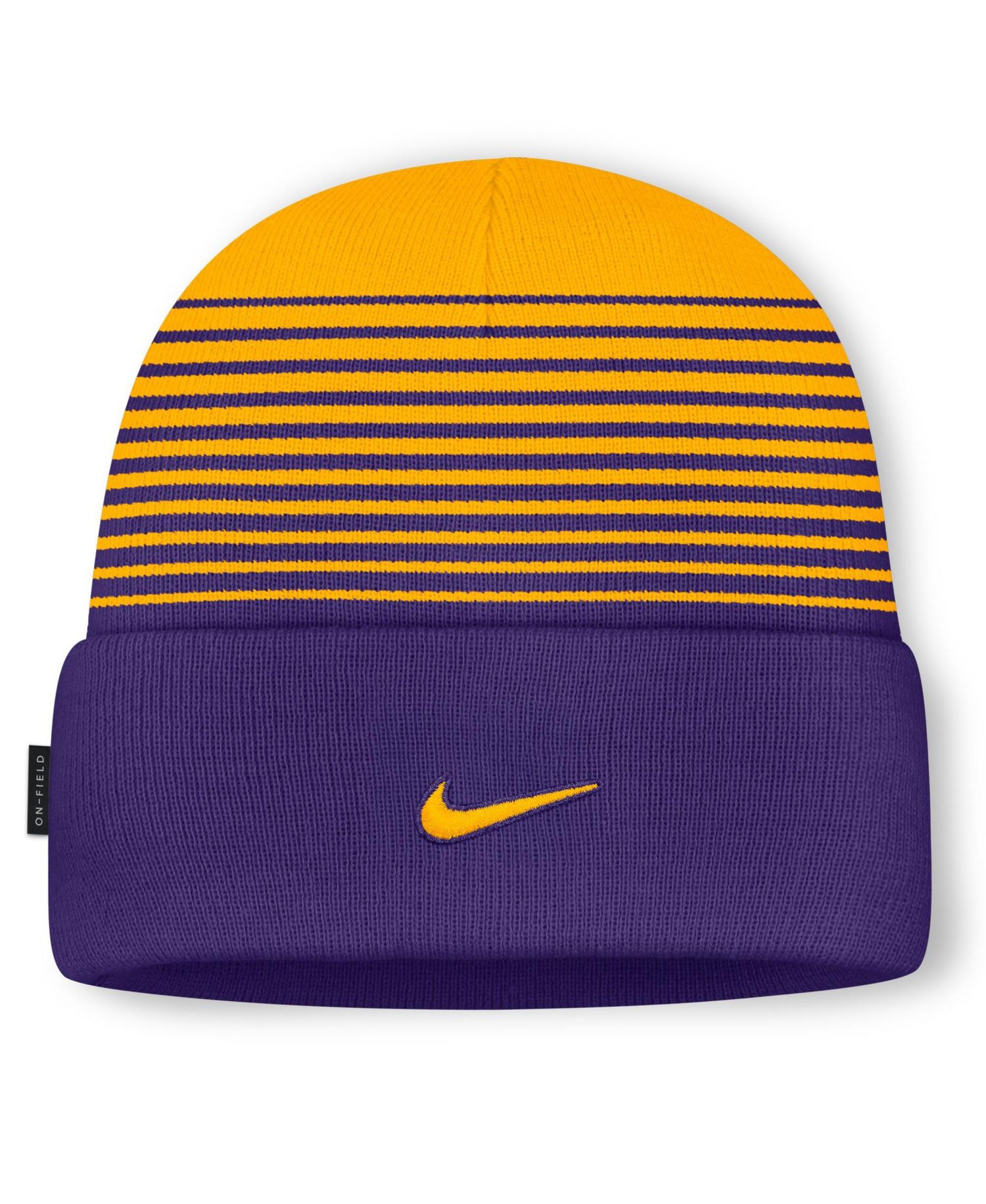 Men's and Women's Purple/Gold LSU Tigers On-Field Utility Knit Hat