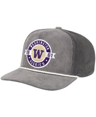 Men's Gray Washington Huskies Where's My Hat Podium Adjustable Trucker Hat