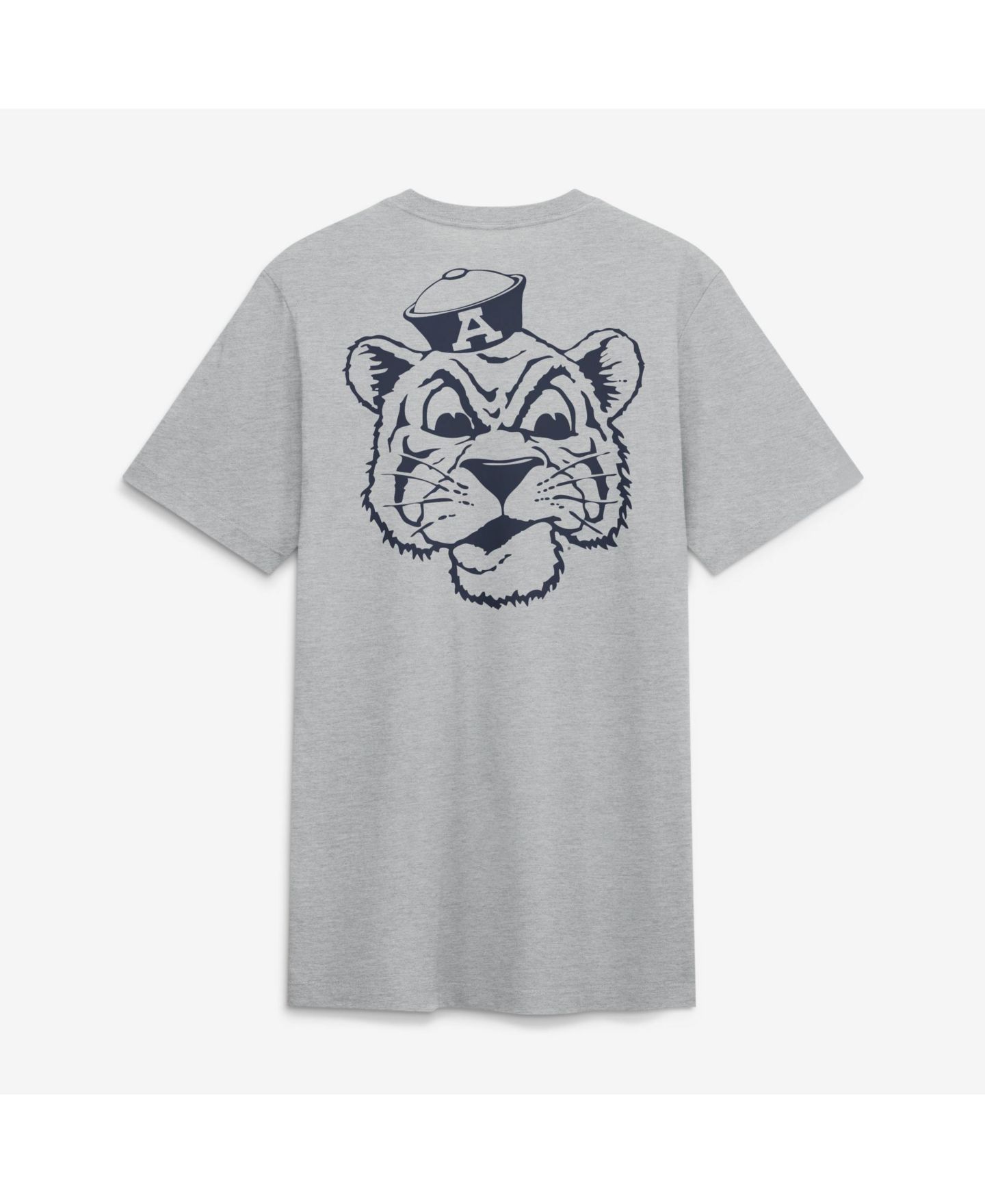 Мужская футболка Nike Heather Gray Auburn Tigers Arch Wordmark Legacy Tri-Blend — фото 2