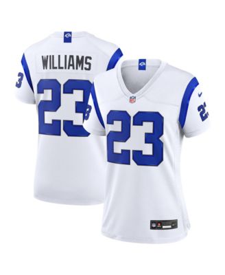 Women's Kyren Williams Los Angeles Rams Fearsome White Game Jersey