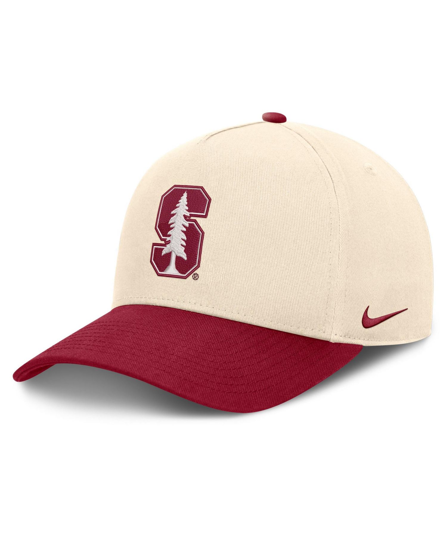 Men's and Women's Natural/Cardinal Stanford Cardinal Campus Prep Rise Adjustable Hat