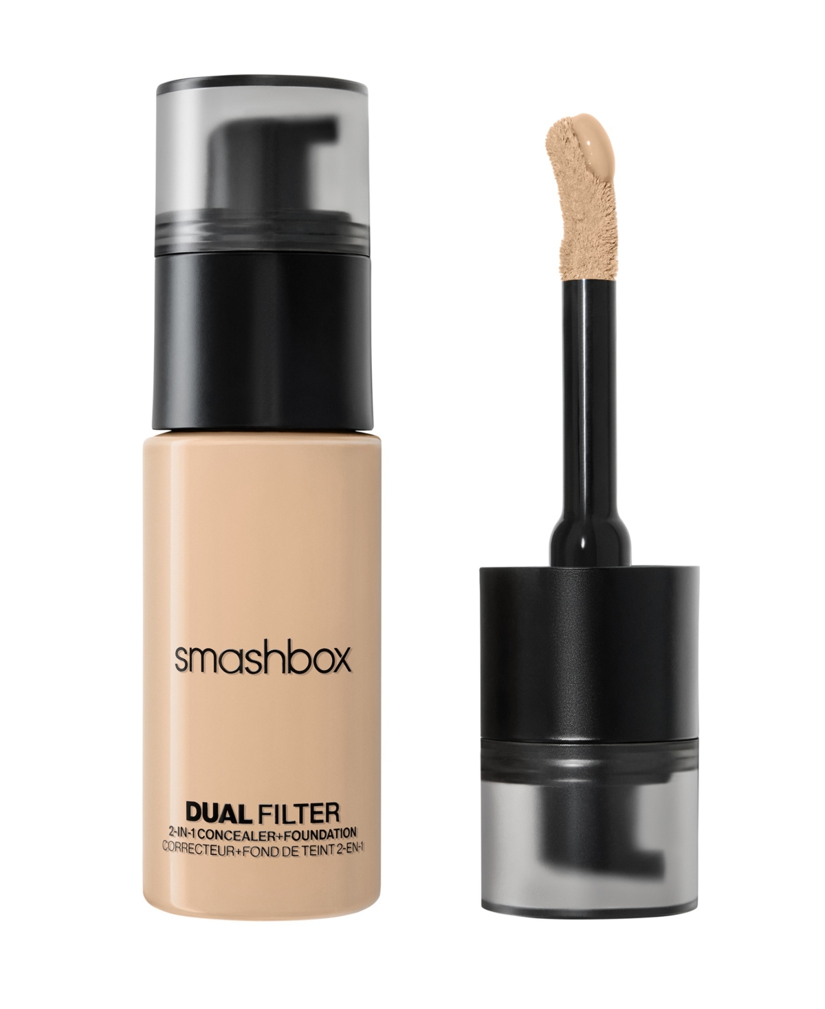 Smashbox Dual Filter 2-in-1 Concealer + Foundation, 1 Oz. In Light 7 Neutral