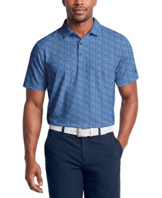 Men's Classic Floral Confetti Print Golf Polo Shirt