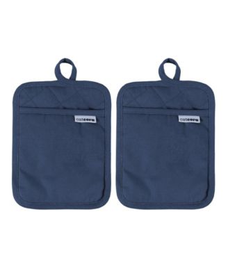 Heavyweight Quilted Cotton Pot Holders, Set of 2