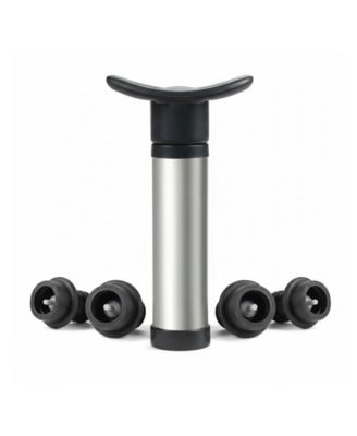 Bar 5-Piece Wine Saver Vacuum Sealer Pump and Stopper Set