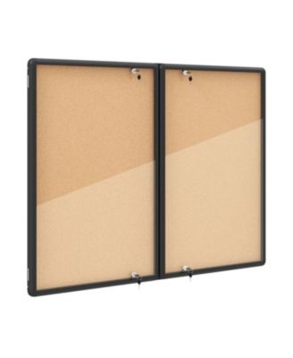 Enclosed Bulletin Board with Aluminum Frame and Felt Surface