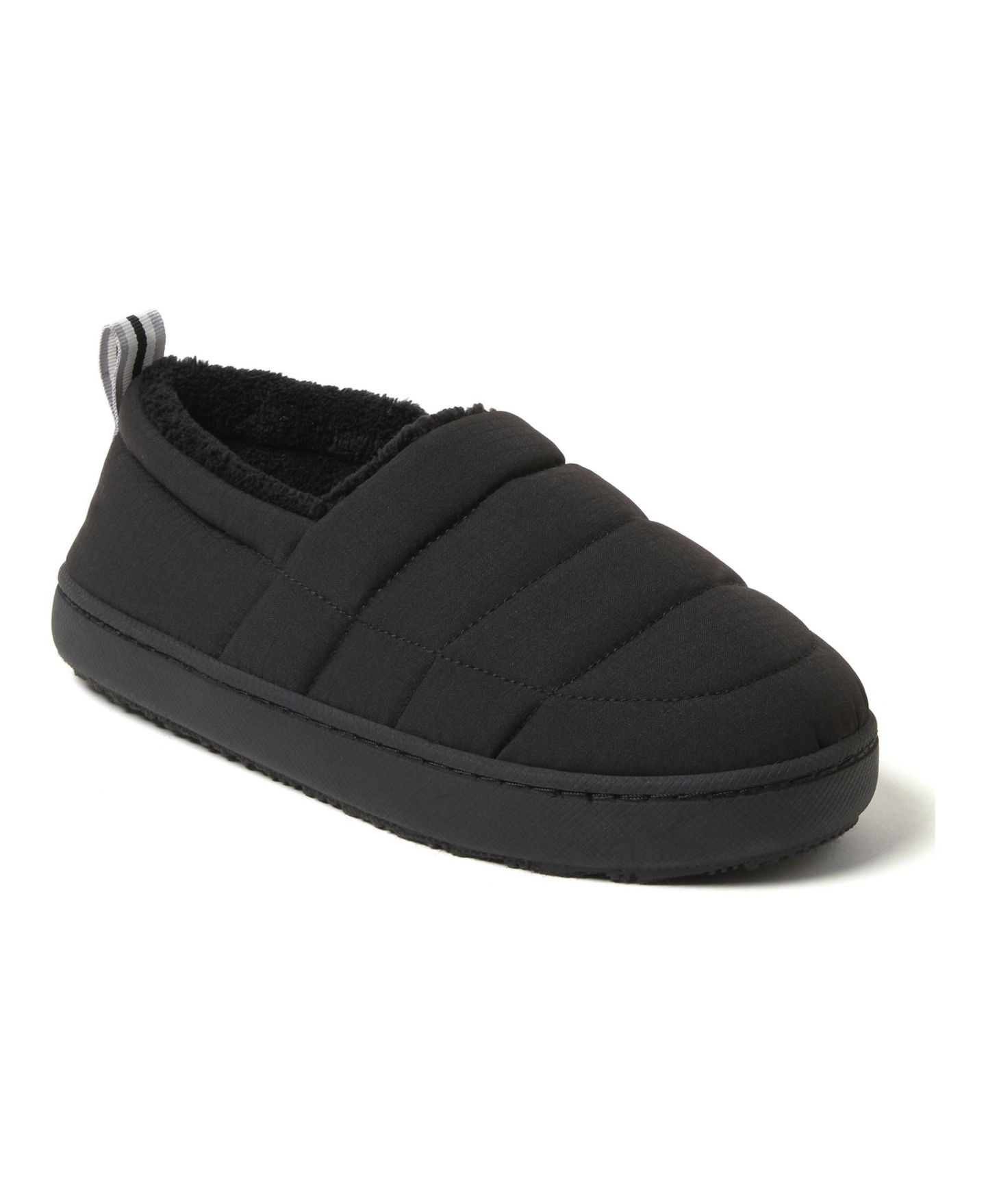 Женские тапочки Dearfoams Fern Ripstop Closed Back House Slipper, цвет: Чёрный — фото 10