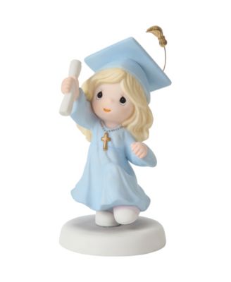 Graduation Girl With Cross Figurine
