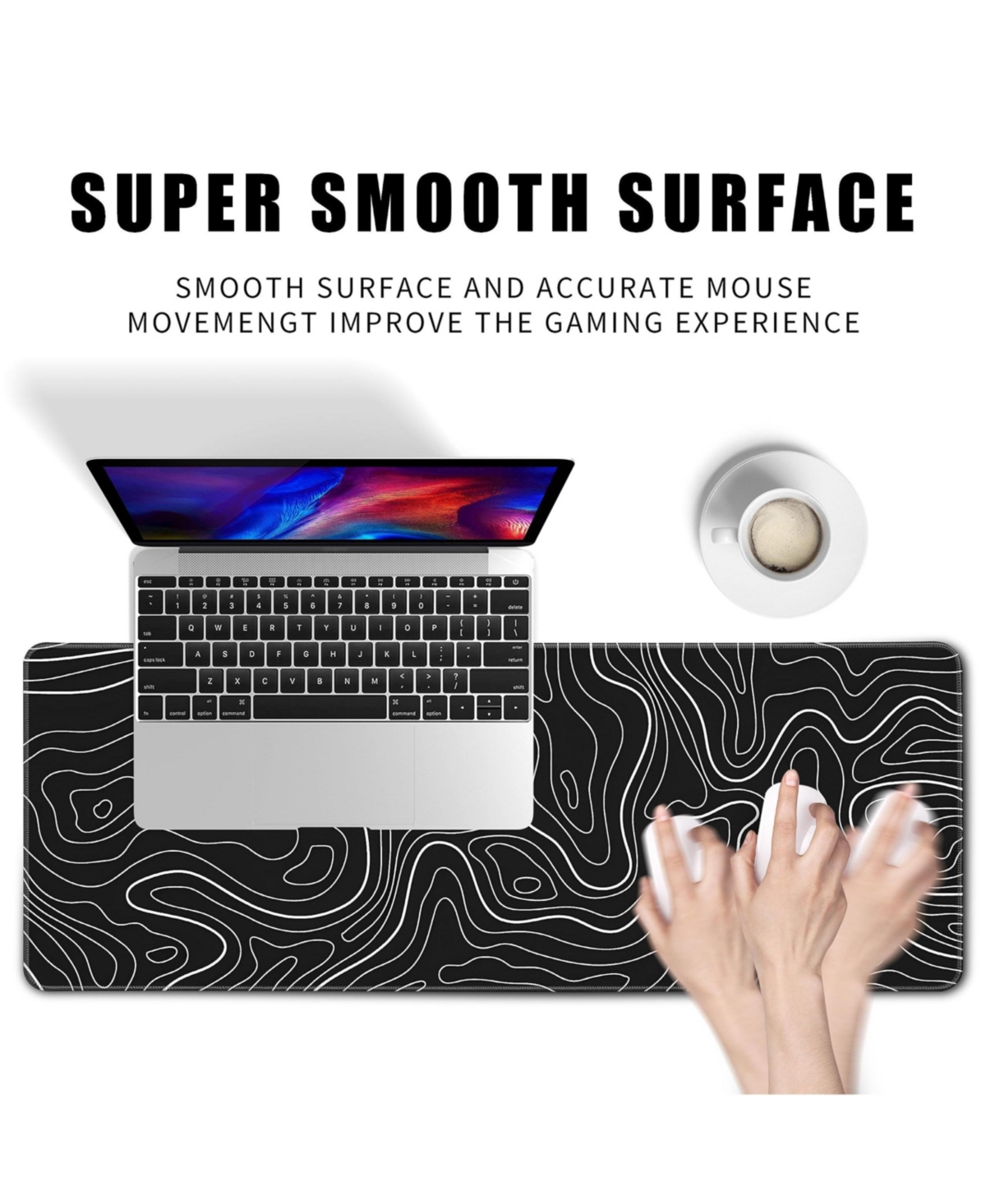 Lofree Non-Slip Gaming Desk Mat