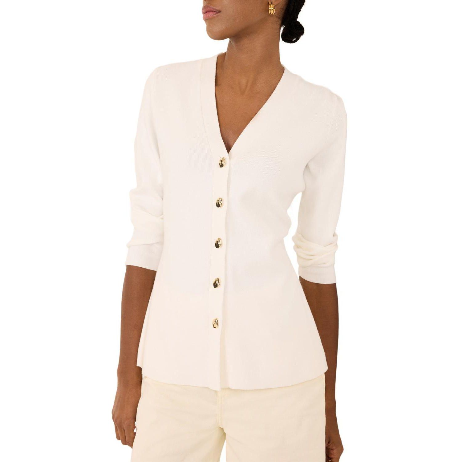 Women's V Neck Longline Cardigan