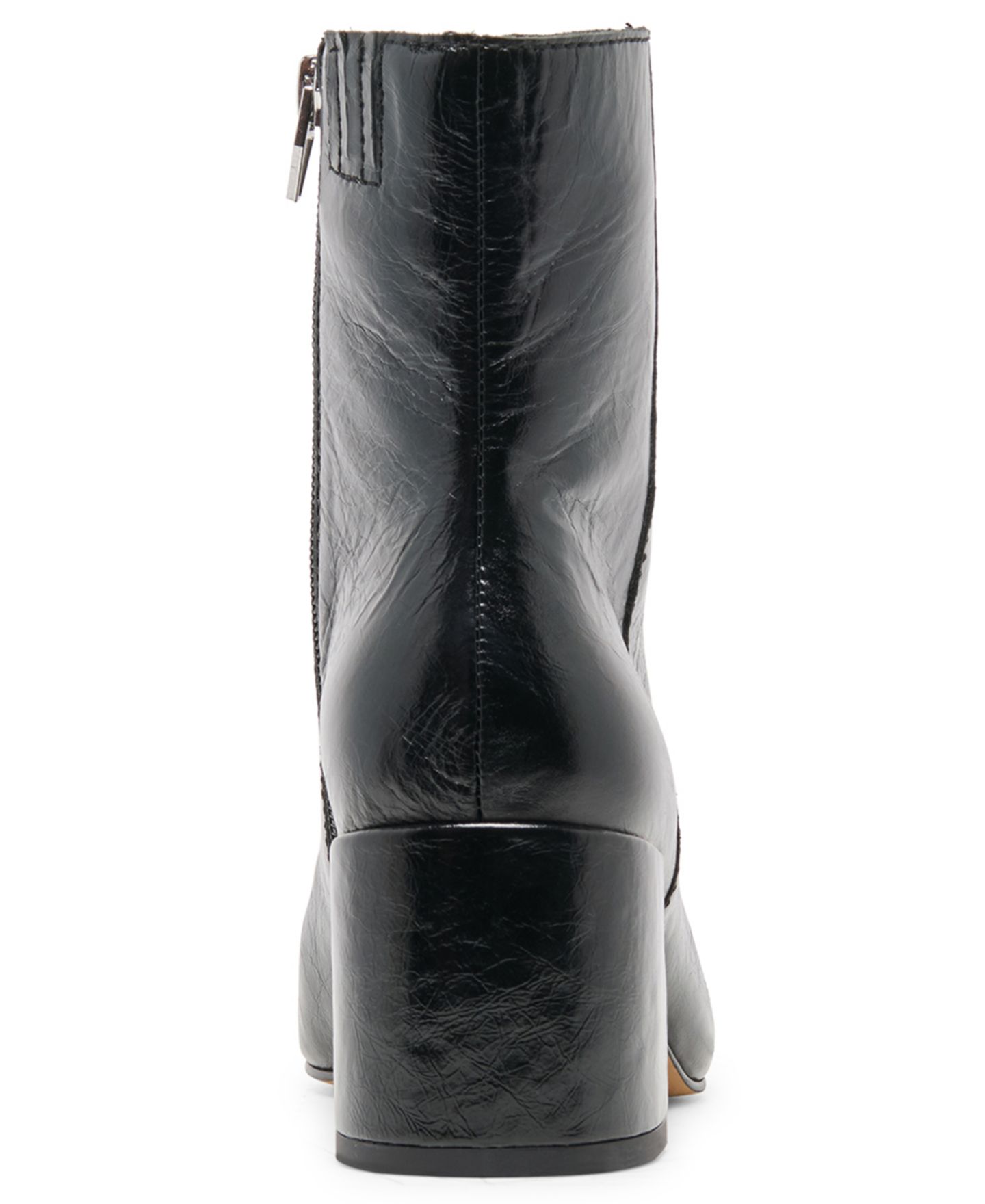 Женские ботинки Dolce Vita Bayra Wide Width Snip Toe Heeled Dress Booties, цвет: Полуночная лаковая кожа — фото 3