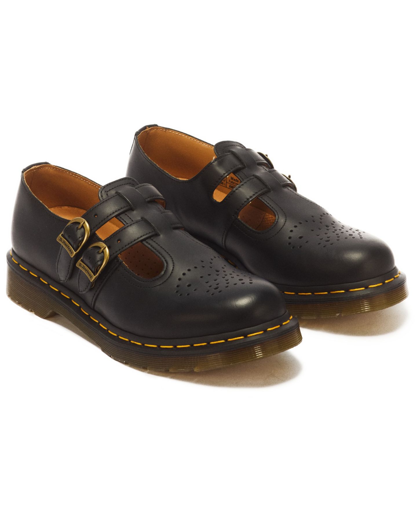 Женские туфли Мэри Джейн Dr. Martens 8065 из гладкой кожи, цвет: Чёрный гладкий — фото 5