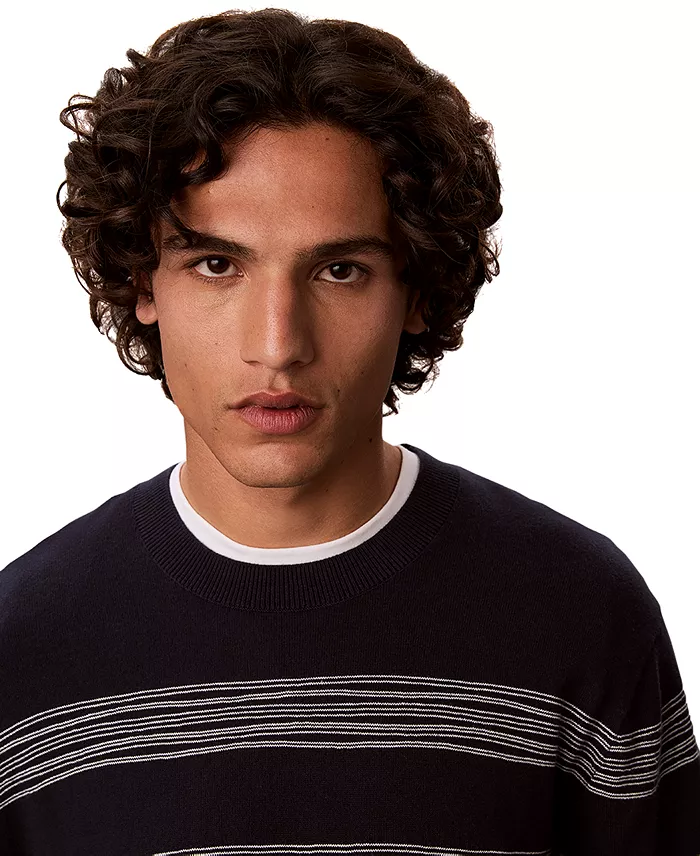 Men's Space Stripe Crewneck Sweater - thumbnail 4