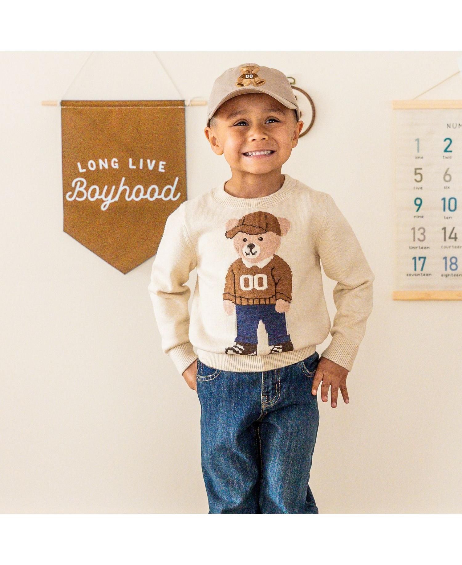 Little Boys Teddy Bear Sweater