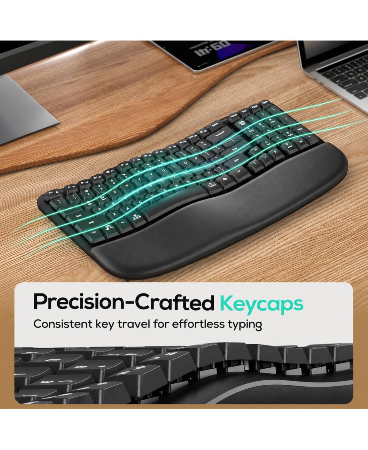 Lofree Wireless Ergonomic Wave Keyboard