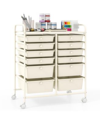 12-Drawer Rolling Craft Storage Cart