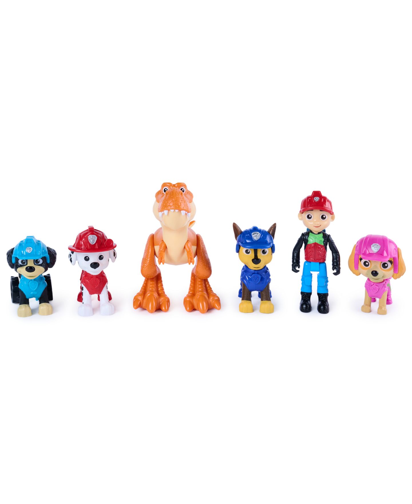 Детские фигурки Paw Patrol Dino Adventure 6-Pack Action Figures, Ages 3+ — фото 2