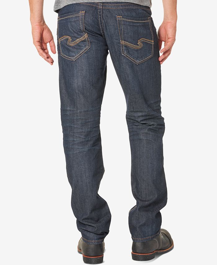 Silver Jeans Co. Men's Eddie Relaxed Fit Tapered Stretch Jeans - Macy's