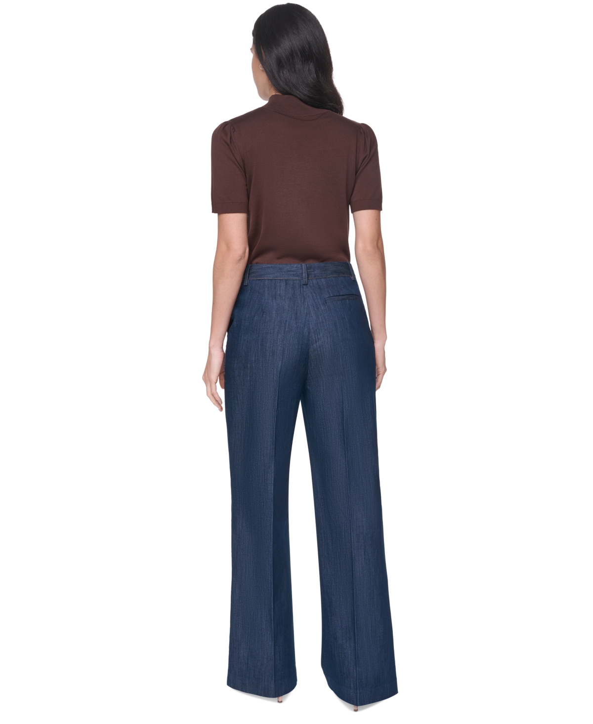 Tommy Hilfiger Women's Short-Sleeve Mock-Neck Puff-Sleeve Sweater