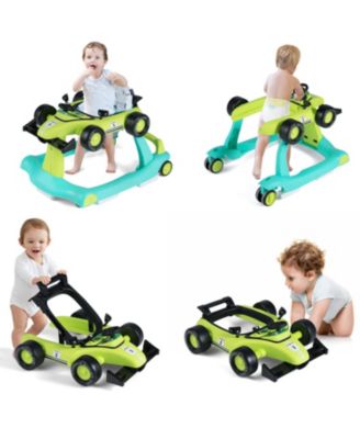 4 in 1 Foldable Baby Activity Push Walker with Adjustable Height