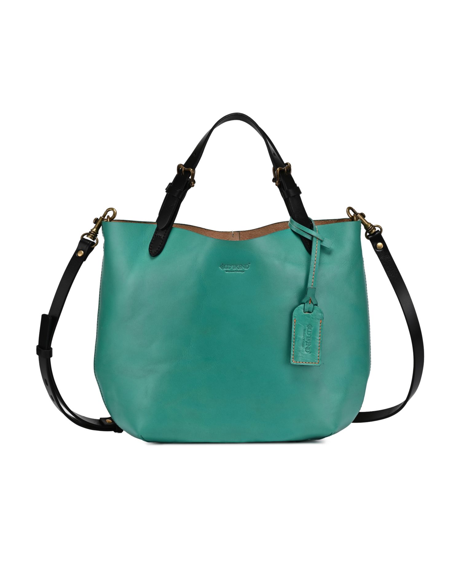 Dip Dye Mini Leather Crossbody Tote Bag