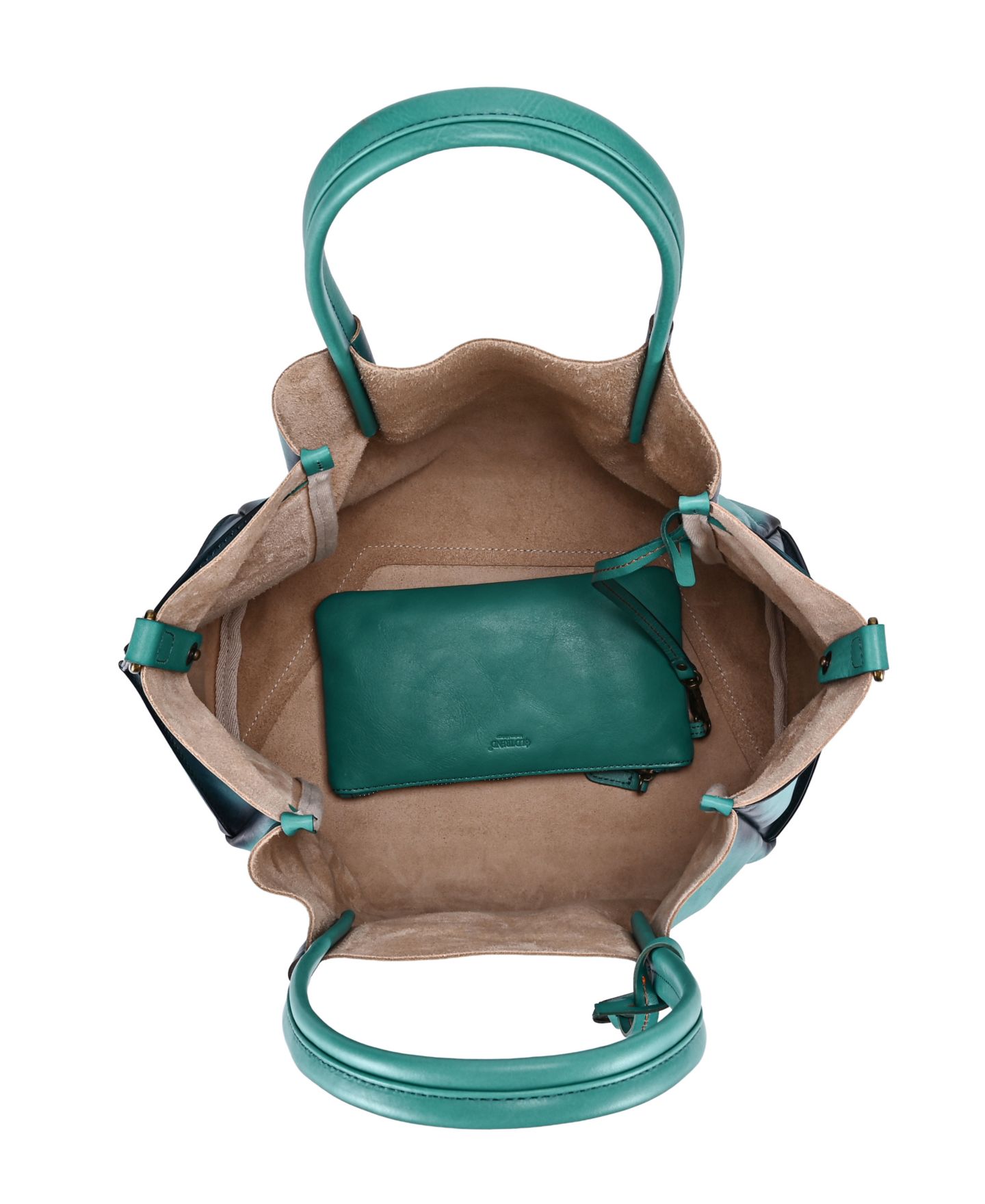 Женская сумка OLD TREND Sprout Land Extra-Large Leather, цвет: Аквамариновый — фото 2
