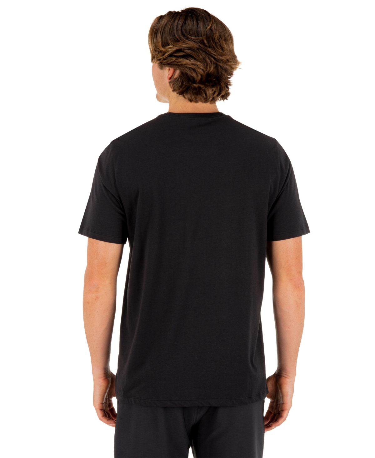 Hurley Men's Icon Logo At Top Left Chest Crewneck T-Shirt