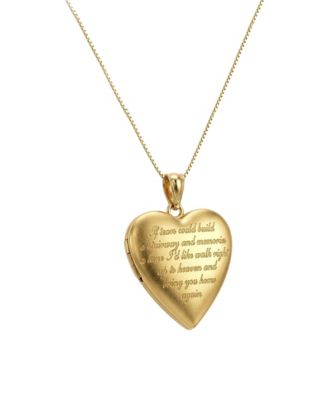 Heaven's Keepsake Photo Locket Necklace