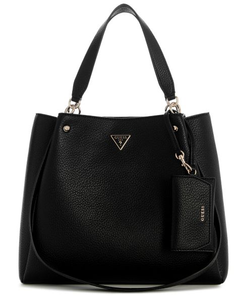 Женская сумка GUESS Lorella Girlfriend Medium Tote Handbag, цвет: Чёрный