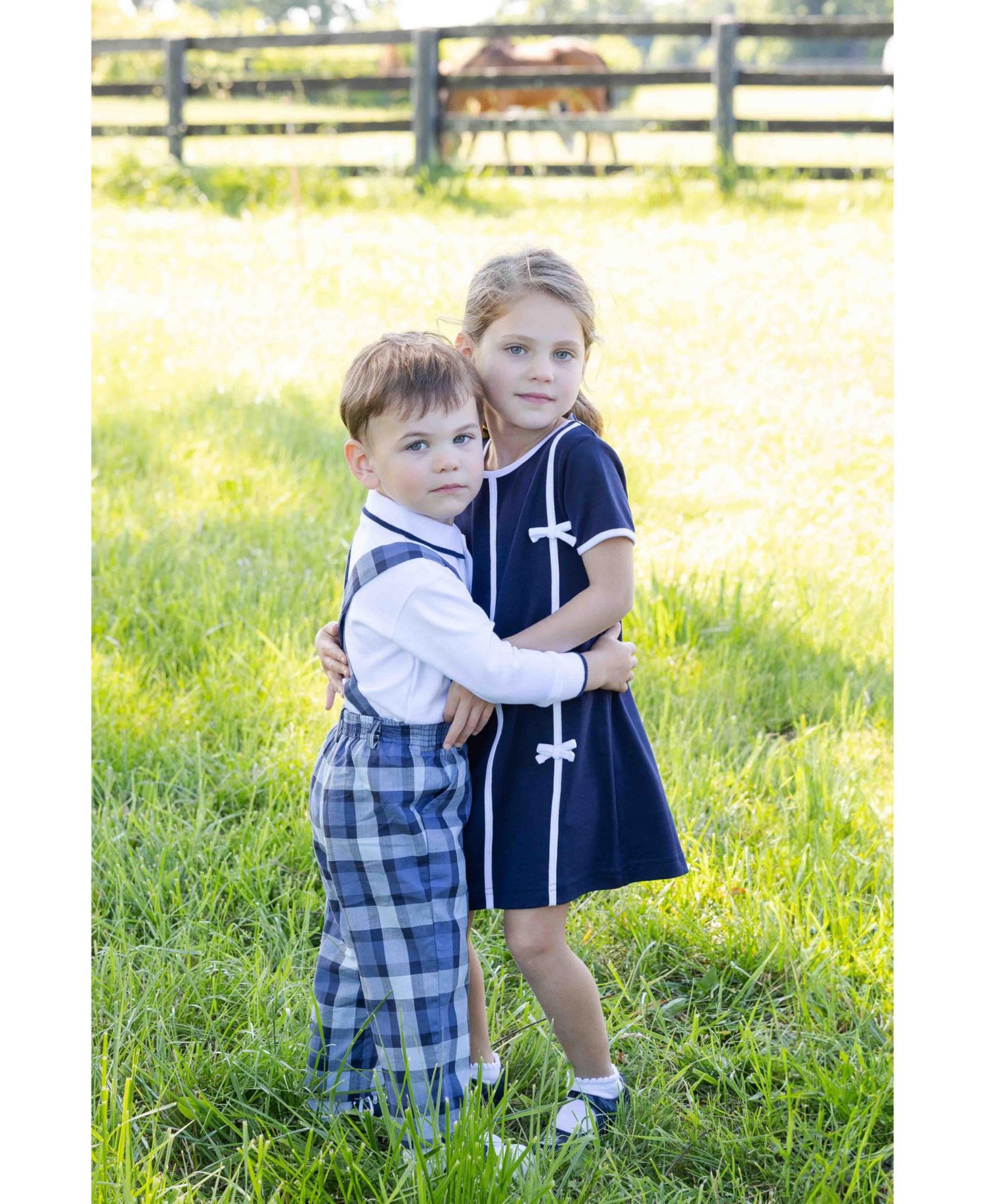 Girls (7-10) Knit Dress with Bows