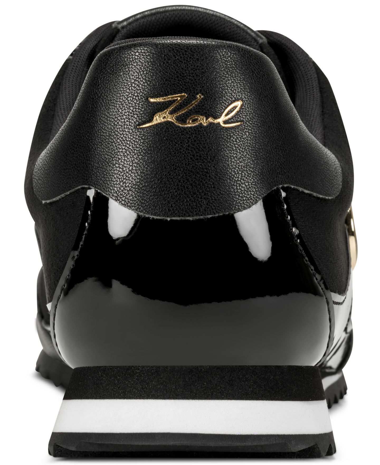Женские кроссовки KARL LAGERFELD PARIS Arwen Lace-Up, цвет: Чёрный — фото 3
