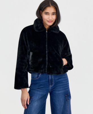 Women's Faux Fur Full-Zip Jacket