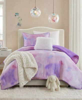 Cassiopeia Watercolor Tie Dye 3-Piece Comforter Set, Twin/Twin XL