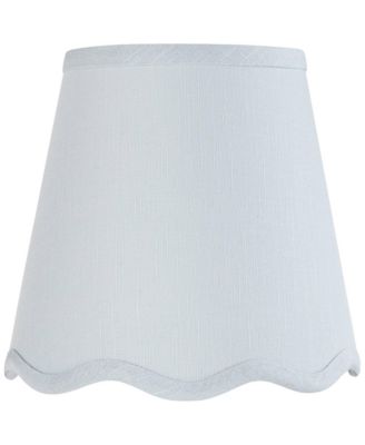 Mylie Soft Blue Scallop Empire Lamp Shade 4x6x5.5 (Clip-On)