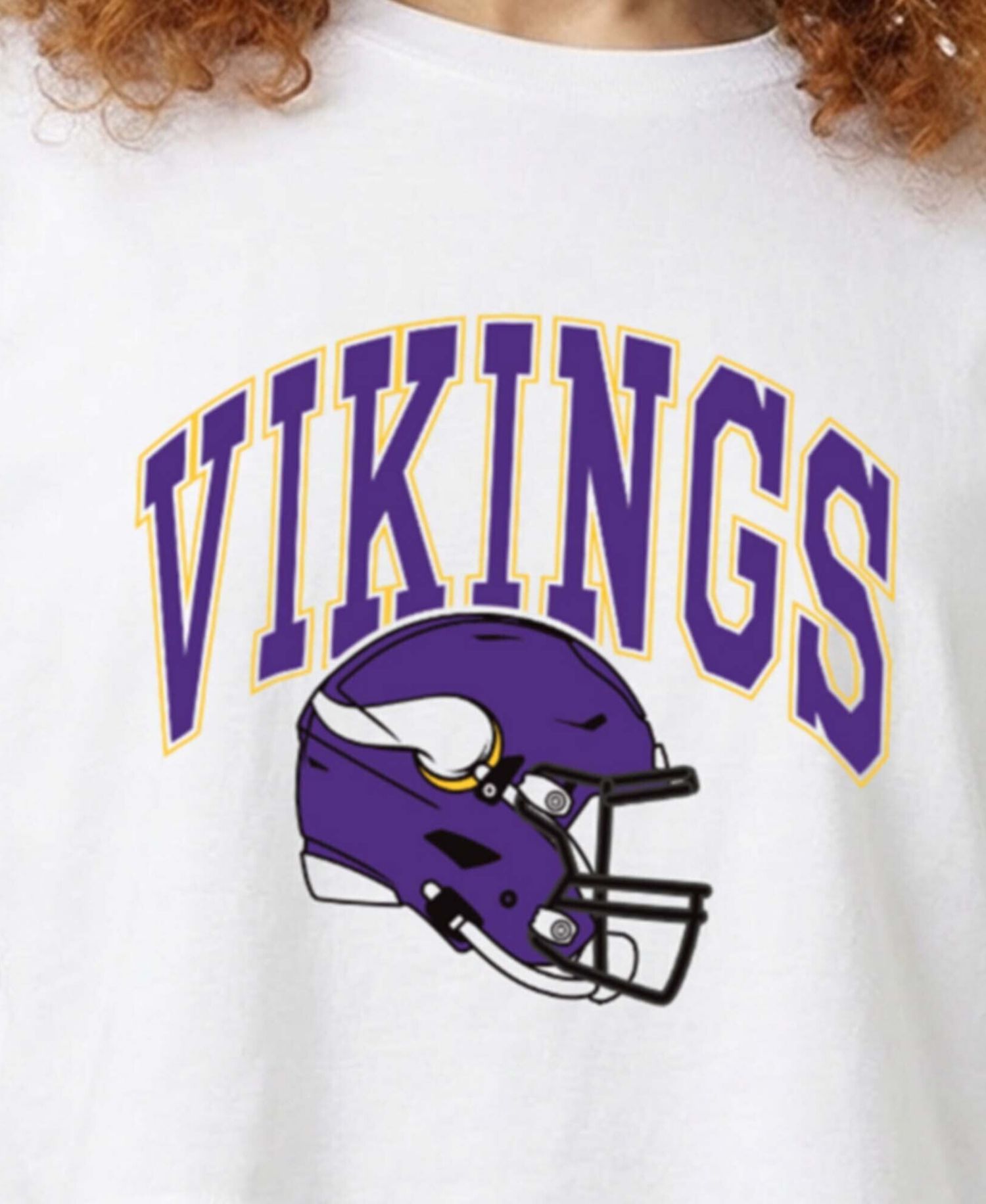 Women's Minnesota Vikings Cropped Oversized T-Shirt