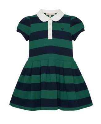 Toddler Girls (2T - 5T) Organic Puff Sleeve Pique Polo Dress