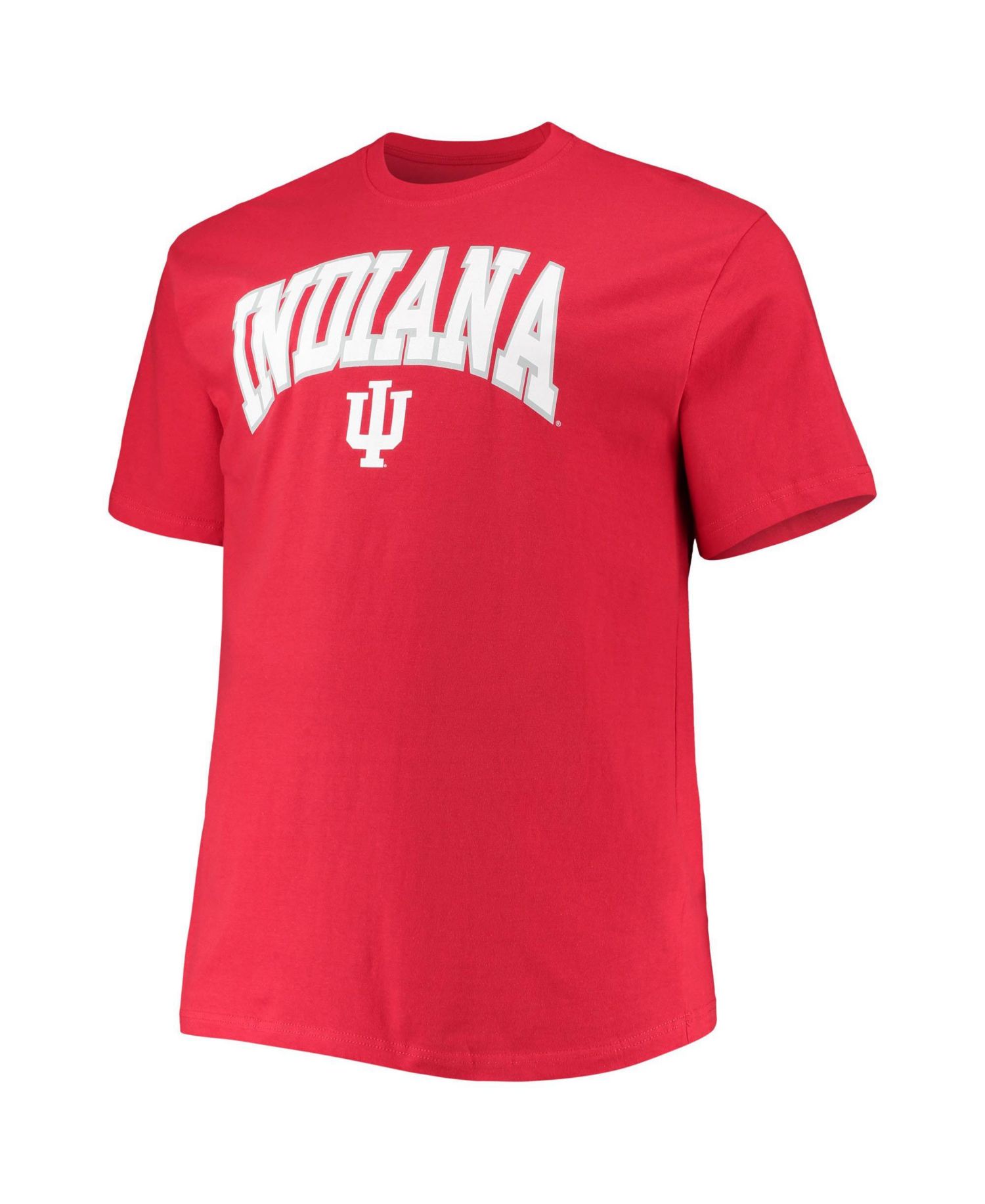 Men's Crimson Indiana Hoosiers Big & Tall Arch Over Wordmark T-Shirt