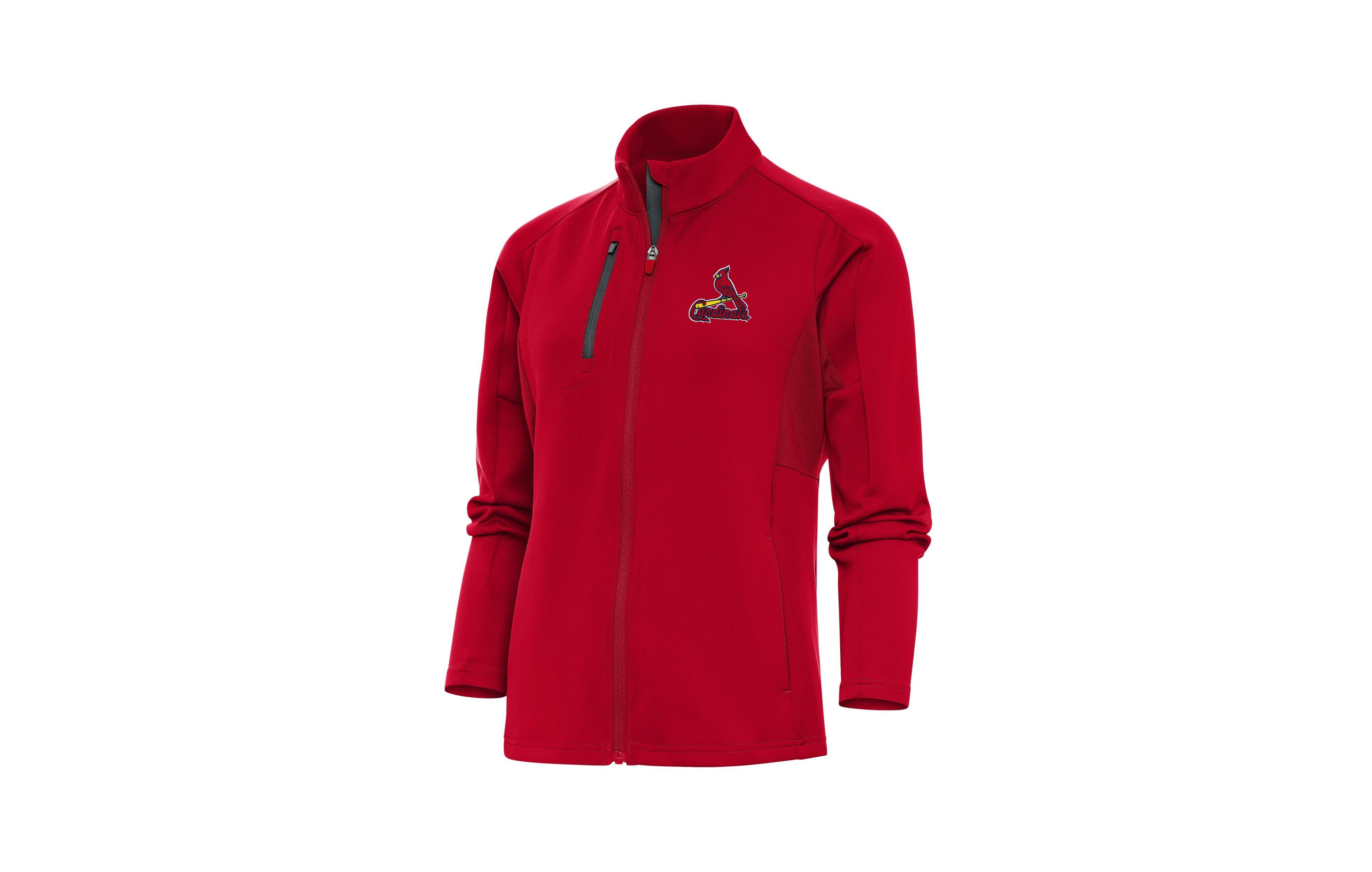 Antigua Women's St. Louis Cardinals Logo Generation Full-Zip Long-Sleeve Embroidered Graphics Jacket